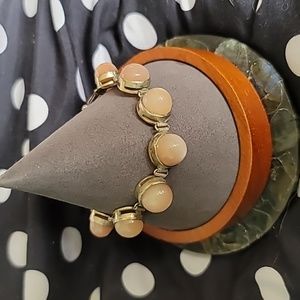 Vintage Peach Moonstone Bracelet